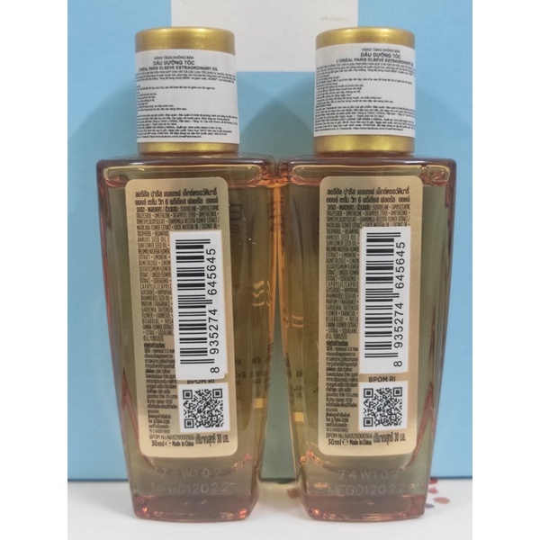Dầu dưỡng chiết xuất tinh dầu hoa tự nhiên L'Oreal Paris Elseve Extraordinary Oil Ultra Nourishing 30ml