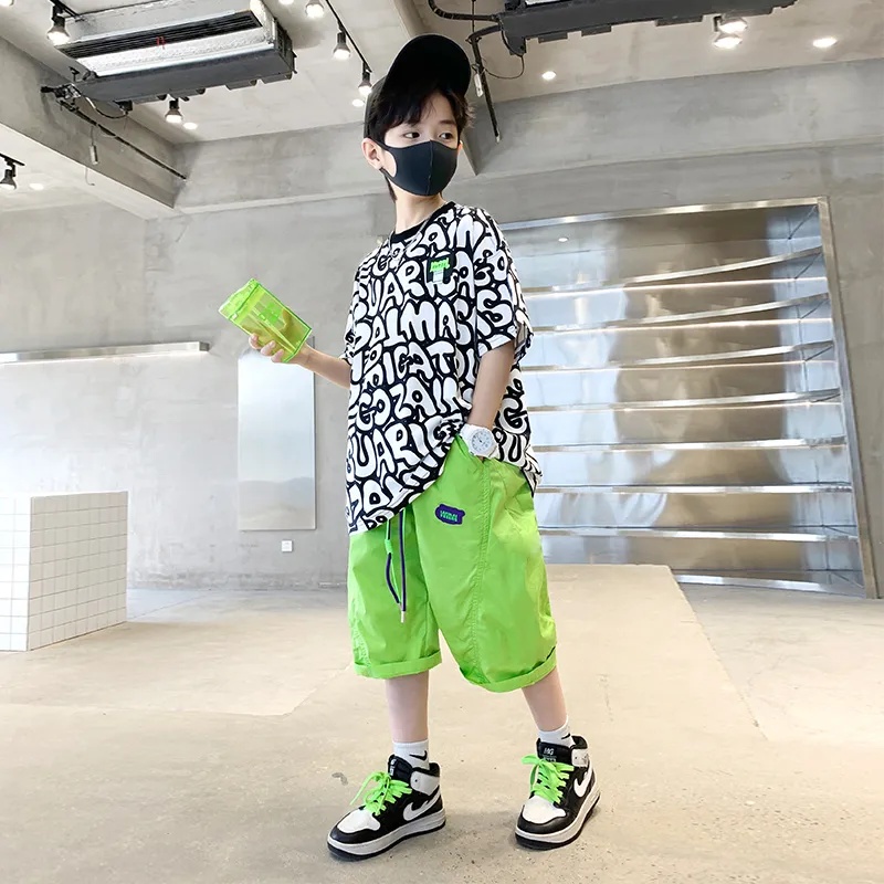 Set 2 Món Áo Thun + Quần Short Thời Trang Hàn Quốc Cao Cấp Cho Bé Trai Từ 3 Đến 4 Đến 5 Đến 6 Đến 7 Đến 8 Đến 9 Đến 10 Đến 11 12 Tuổi