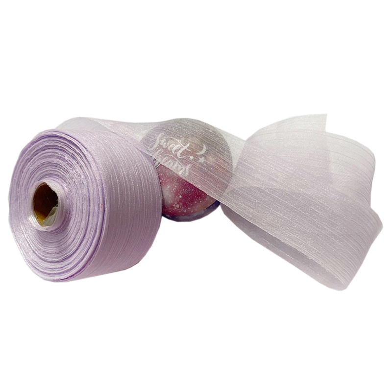 Ruy Băng Vải Organza Trang Trí Bó Hoa Đám Cưới DIY