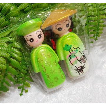 5 Cặp búp bê cô dâu chú rể - Nam châm trang trí - Size Lớn - 6 cm
