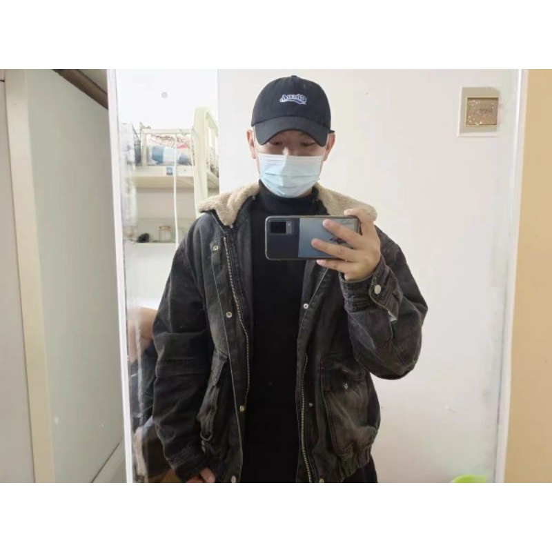 Bomber Jean Quảng Châu lót lông ấm ảnh thật chất đẹp