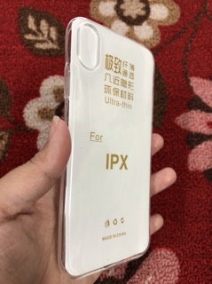 Ốp lưng iPhone X dẻo silicon trong suốt
