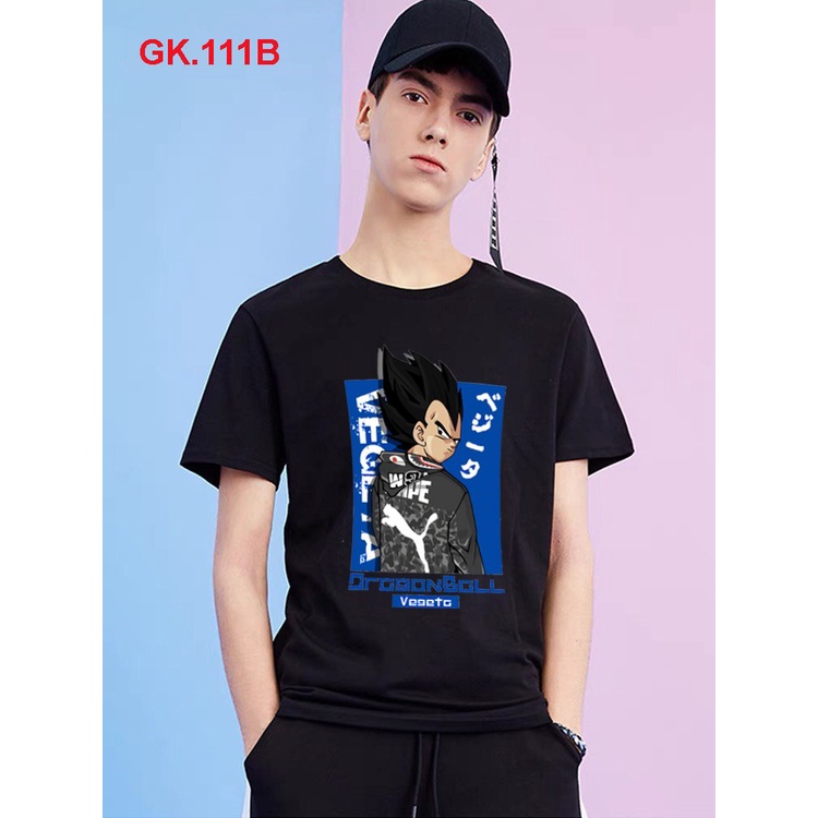 áo thun nam áo phông nam tay ngắn cổ tròn chất cotton co giản drangonball 7 viên ngọc rồng