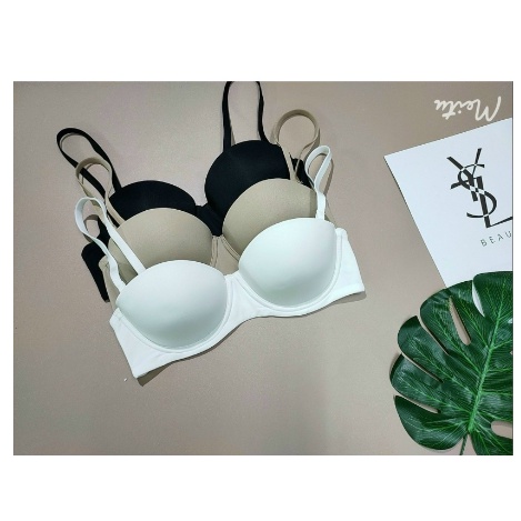 Áo lót nữ có gọng quả ngang màu trơn siêu đẩy nâng ngực hàng xuất cao cấp C02