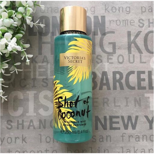 Xịt Thơm Body Mist Toàn Thân Shot Of Coconut - Victorias Secret