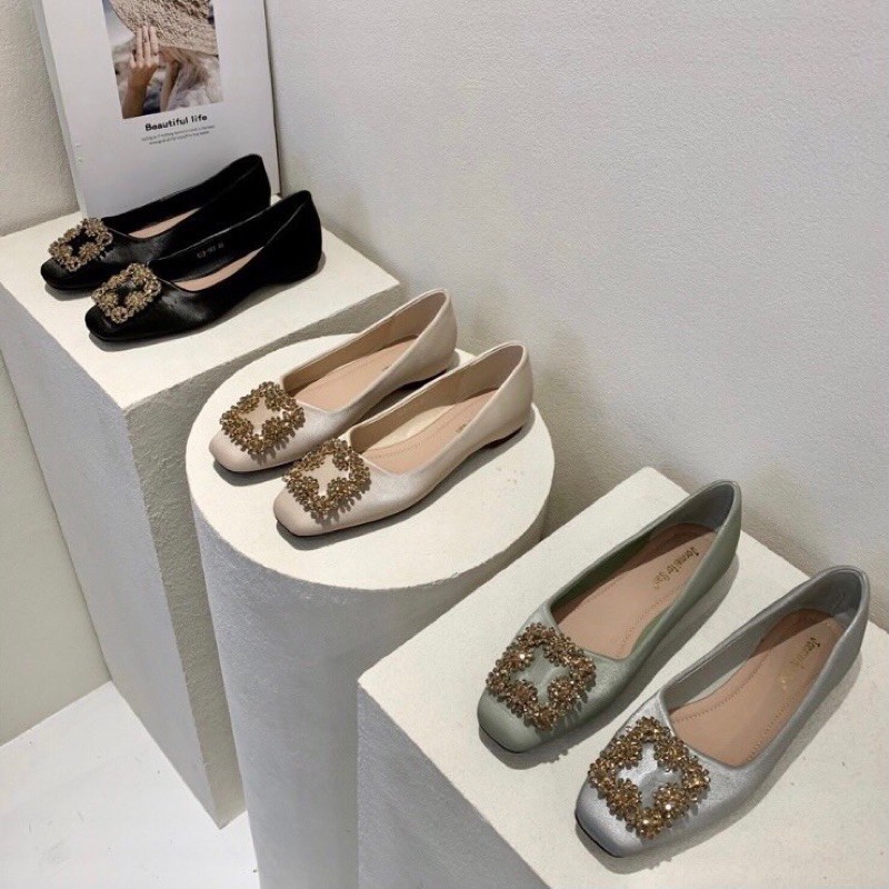 Giày bệt đế mềm khoá đá-Bunny Shoes(K012) | BigBuy360 - bigbuy360.vn