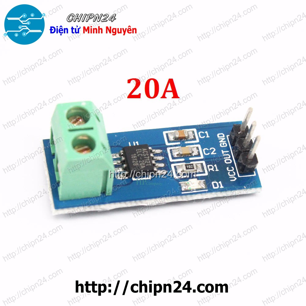 [1 CÁI] Module Cảm biến dòng điện ACS712 20A