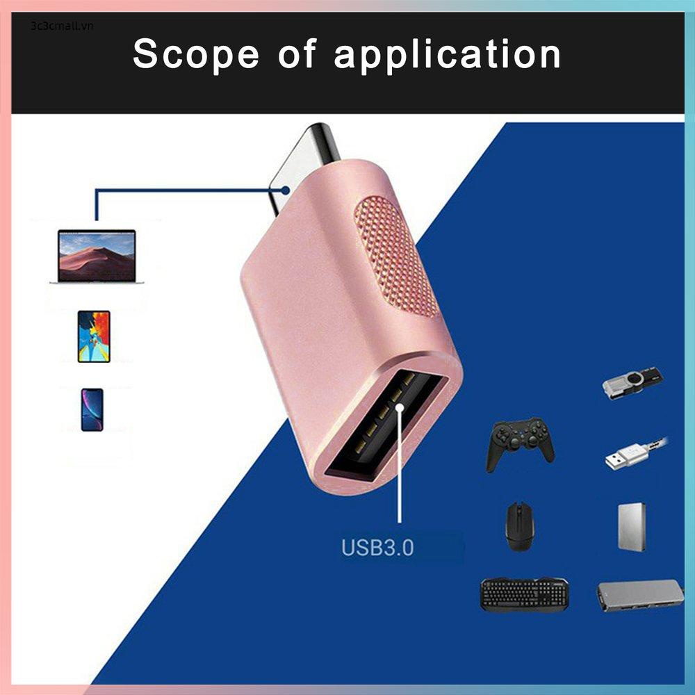 2 Pieces Portable USB3.0 A Female To C Male Transfer Interface Card Reader Notebook Computer Converter