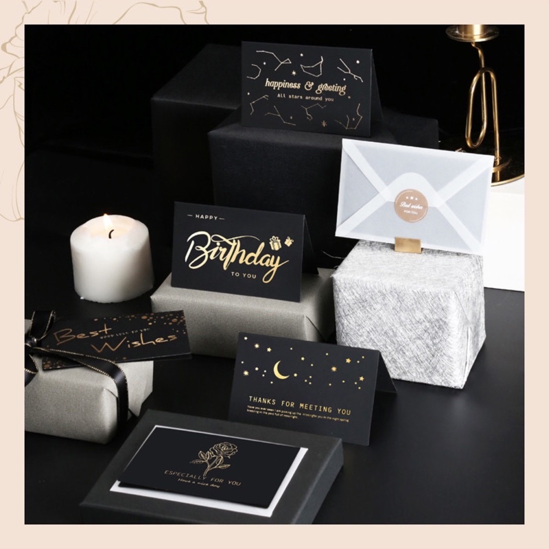 Thiệp sinh nhật, cảm ơn, quà tặng, happy birthday, thank you