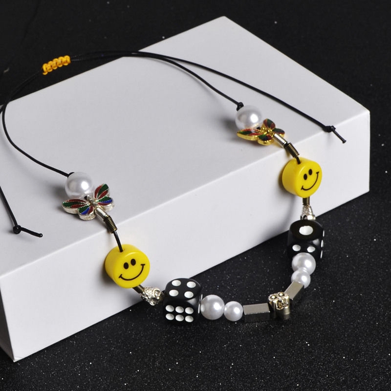 Dây Chuyền Mặt Hình Đầu Lâu Đính Ngọc Trai Cá Tính Hợp Thời Trang