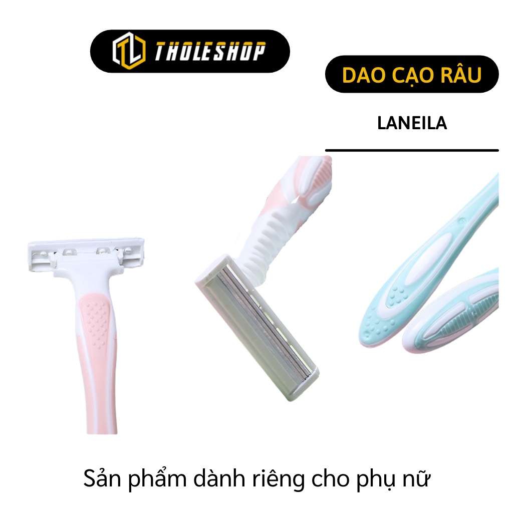 Dao Cạo Râu - Dao Cạo Dành Cho Nữ Laneila, Giảm Kích Ứng Da, Có Thể Tái Sử Dụng 7364
