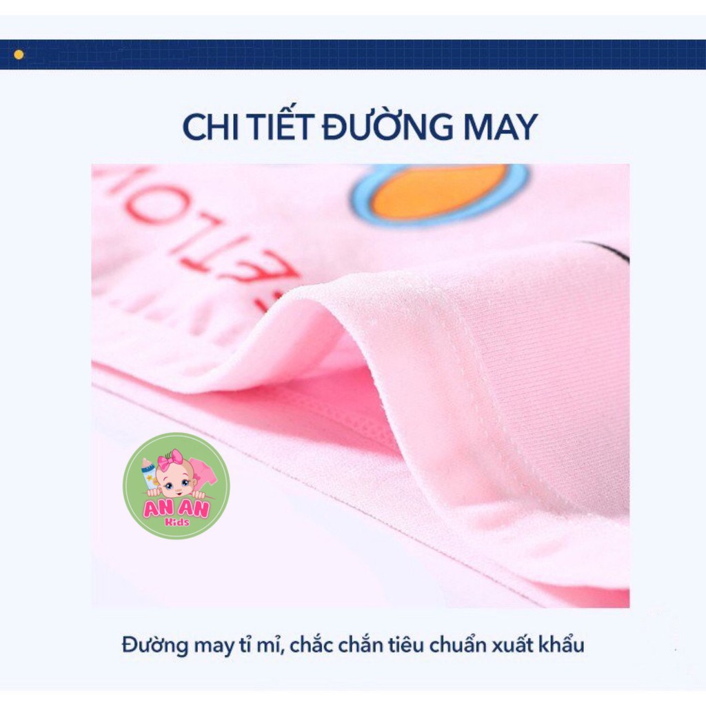 SET 5 Quần Chip Đùi Bé Gái 100% Chất Cotton Thoáng Mát Cao Cấp Siêu Mềm Mịn