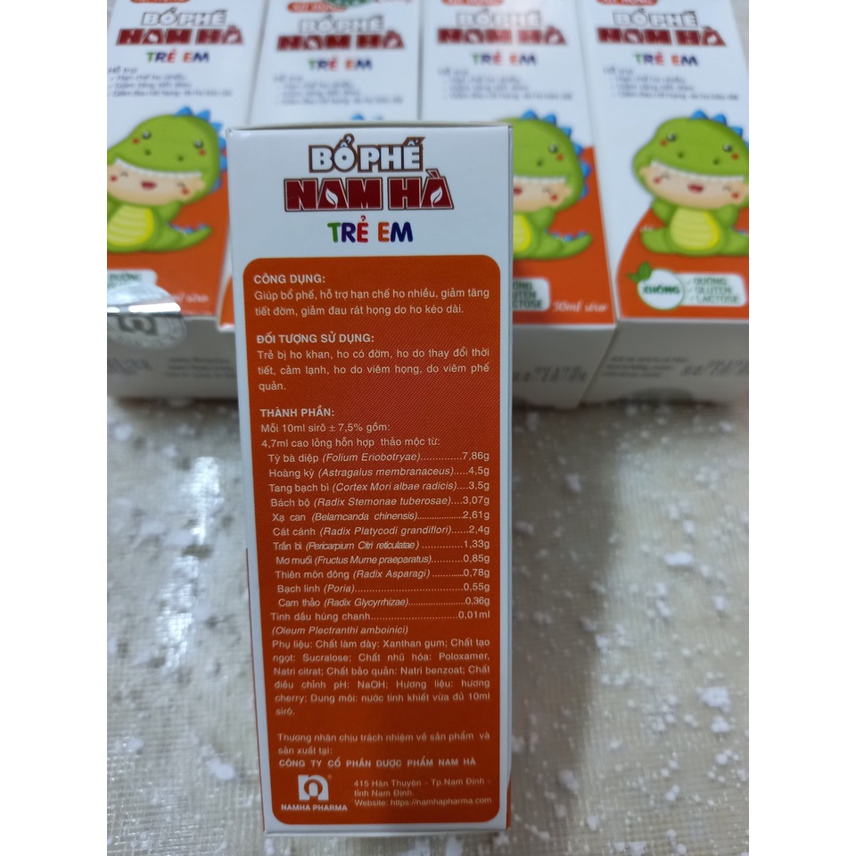 Xịt họng Bổ Phế Nam Hà trẻ em. giảm ho, long đờm, giiamr đau rát họng