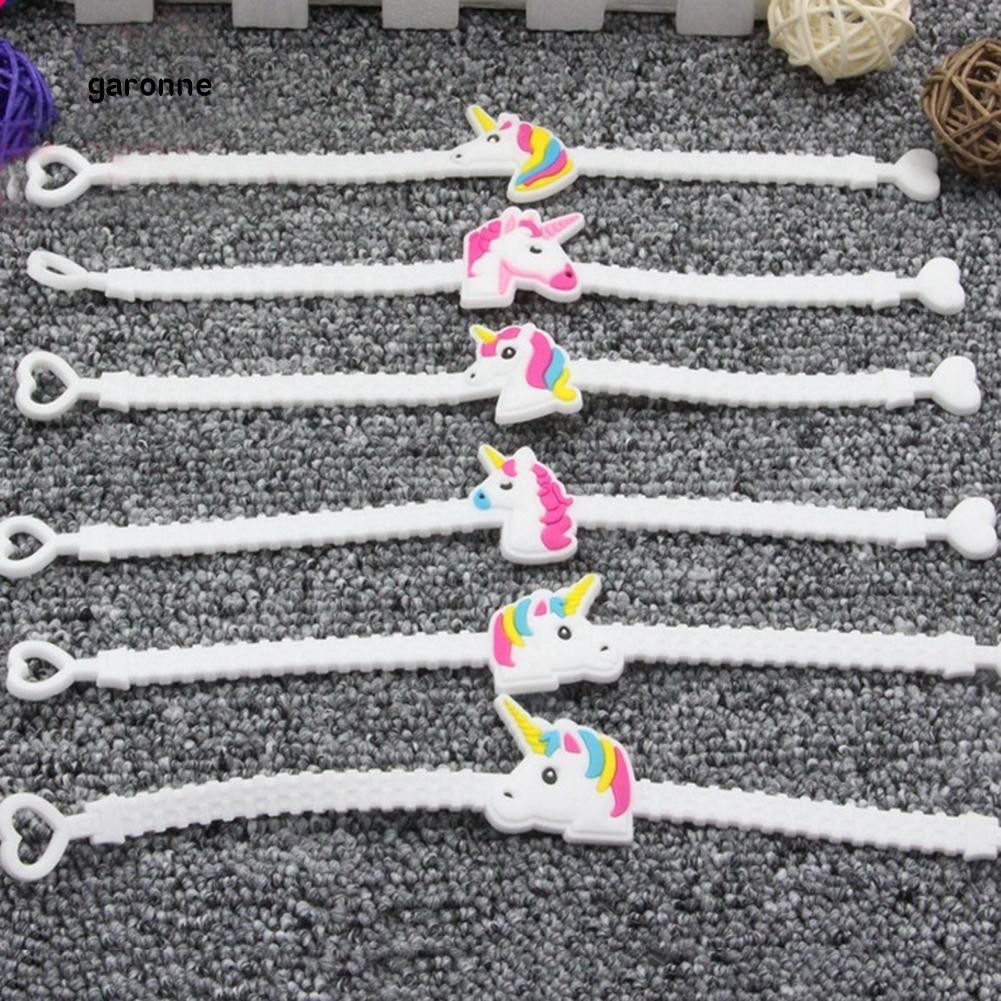 Set 5 Dây Đeo Tay Ghép Hình Ngựa Một Sừng Dễ Thương Cho Bé