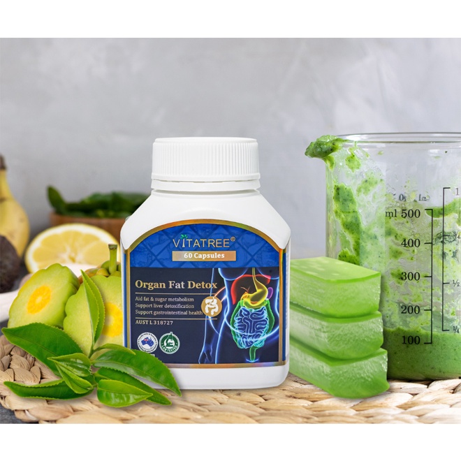 Viên Uống Thải Độc Mỡ Nội Tạng chuẩn Úc liệu trình 30 ngày - Vitatree Organ Fat Detox 60 capsules -chemisthouse