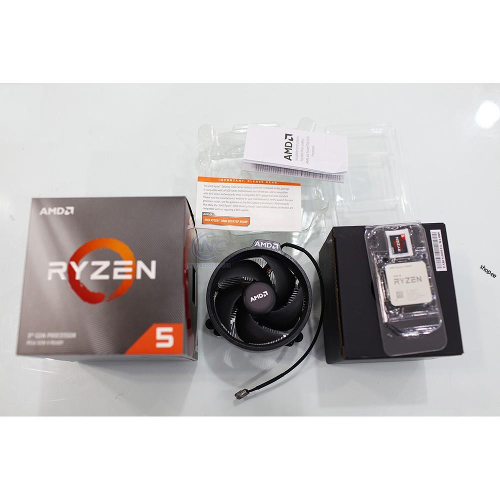 Bộ vi xử lý / CPU AMD Ryzen 5 3600X (3.8GHz turbo up to 4.4GHz, 6 nhân 12 luồng, 32MB Cache, 95W) Full Box nhập khẩu