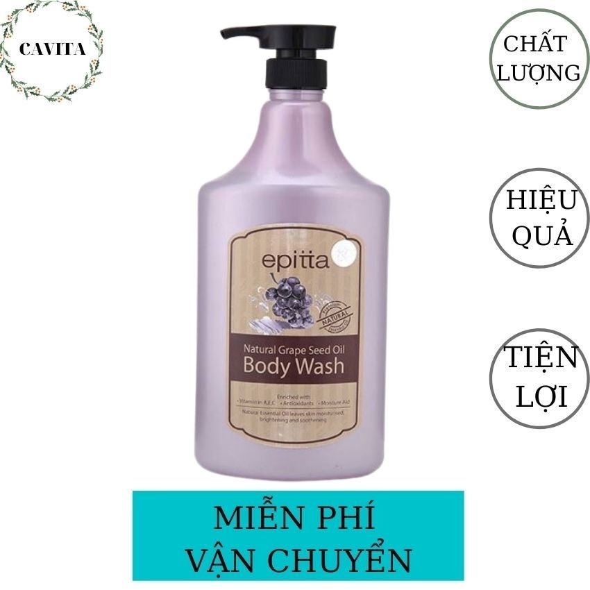 Sữa Tắm Dưỡng Ẩm Epitta 1200ml Malaysia CAVITA giúp da mịn màng, hương nước hoa, lưu hương lâu