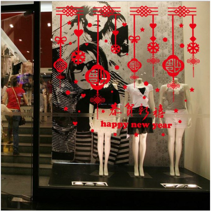 Decal 2 mặt trang trí tết 2021 | BigBuy360 - bigbuy360.vn