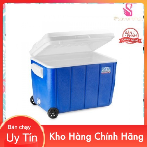 Thùng Đá Vuông 40 Lít Có Bánh Xe Happy Ware Cao Cấp Thái Lan