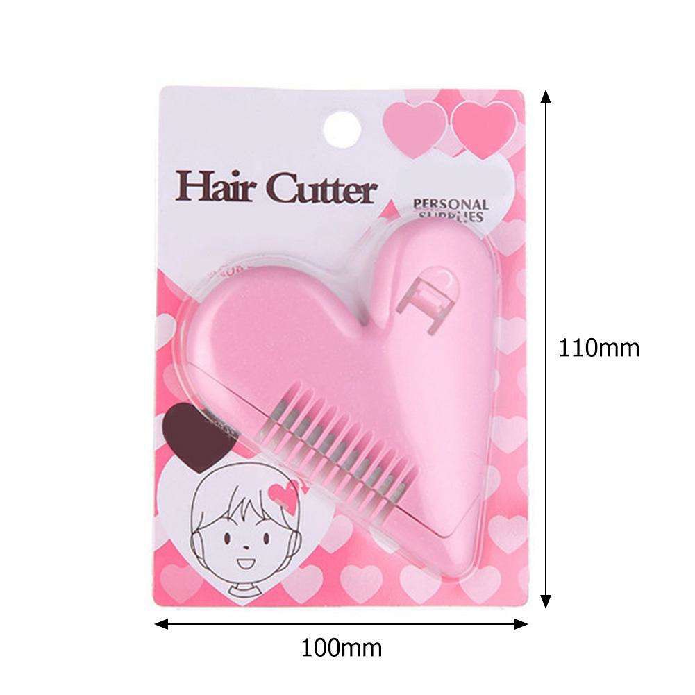 Lược tỉa tóc mái, dụng cụ cắt tỉa tạo hình vùng bikini hình trái tim an toàn tiện dụng