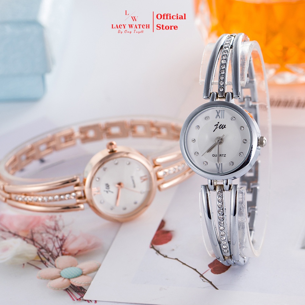 Đồng hồ nữ LaCy Watch đồng hồ đeo tay dây kim loại mặt tròn nhỏ cọc số kết hợp đồng hồ đeo tay sang trọng DHYI0015 | BigBuy360 - bigbuy360.vn