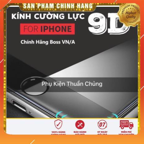 Kính cường lực 9D full màn hình Iphone 6,6s,7,8,x,6p,6sp,7p,8p,X đen ( vui lòng chọn đúng dòng điện thoại + màu trong mụ