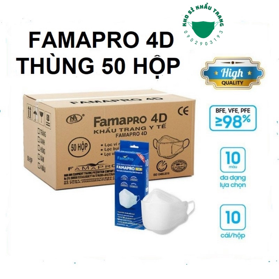 [Hỏa Tốc] Nguyên thùng 500 cái khẩu trang 4D