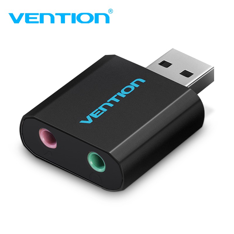 Đầu chuyển cổng kết nối Vention giao diện USB sang 2 giắc âm thanh cho máy tính