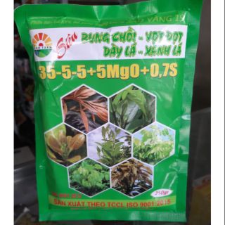 PHÂN BÓN LÁ 35 - 5 - 5 gói 250gram SIÊU ĐÂM CÀNH - VỌT ĐỌT - DÀY LÁ
