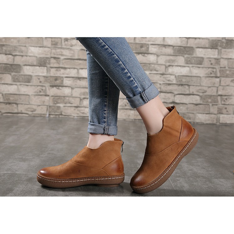 G041-Giày ENDA Kisuhi Da Thật Handmade Cổ Cao | BigBuy360 - bigbuy360.vn