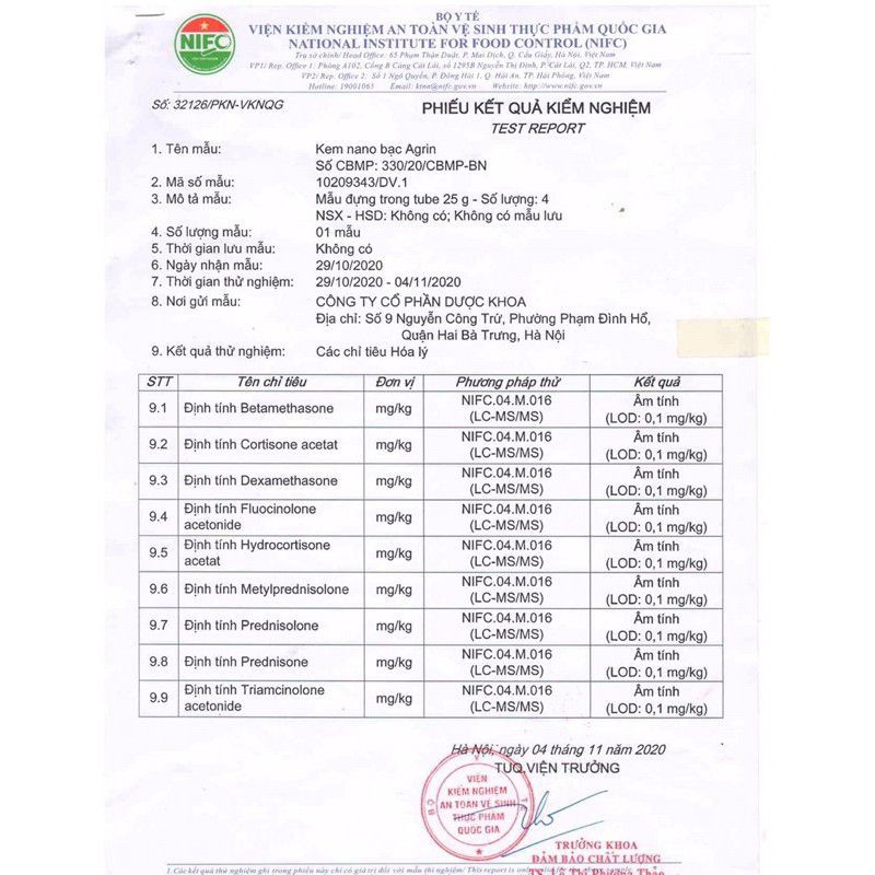 Kem Nano bạc AGRIN bôi da bé