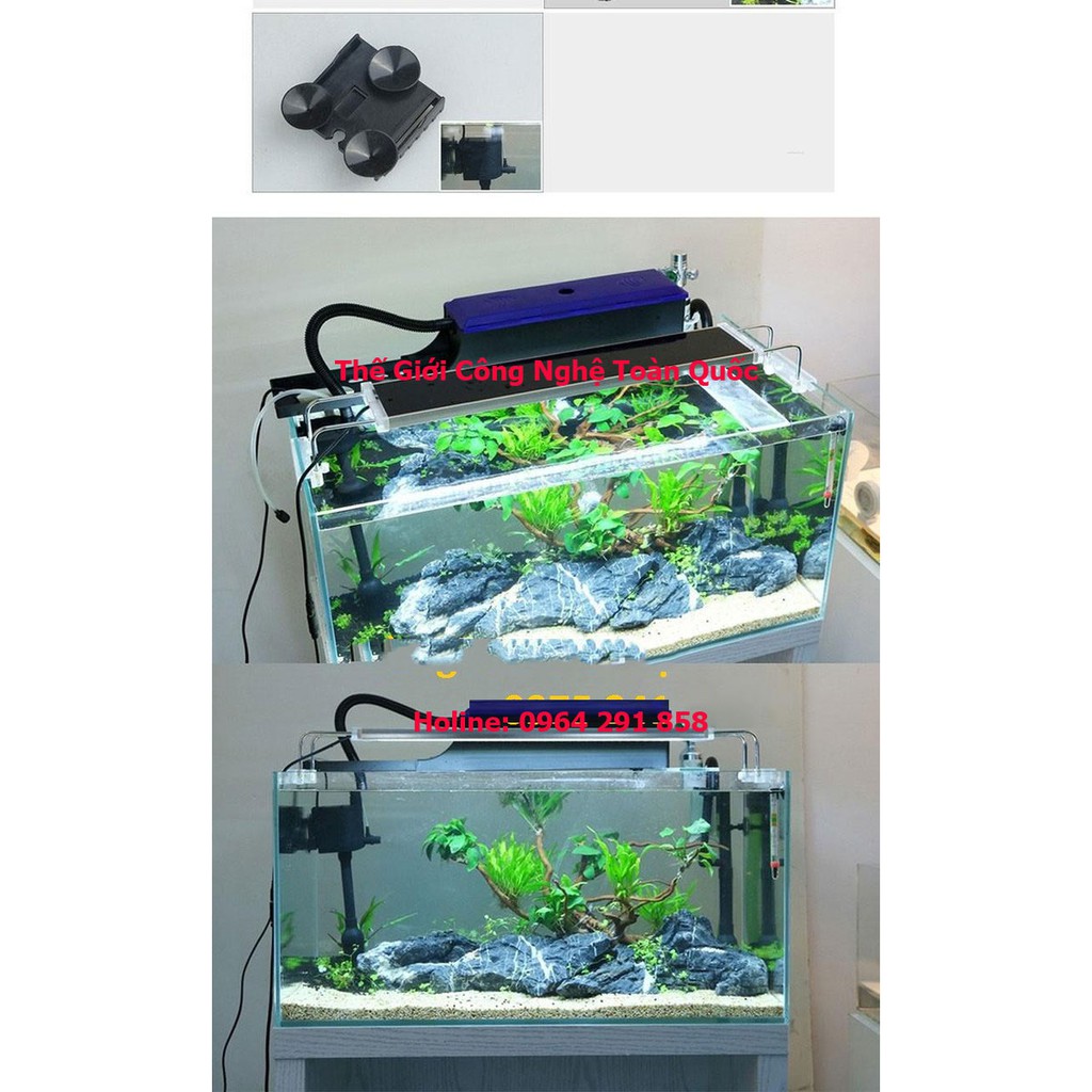 Bơm bể cá 3in1 lọc nước bể cá, tạo oxi tạo bọt bể cá, bơm nước tuần hoàn tạo khí