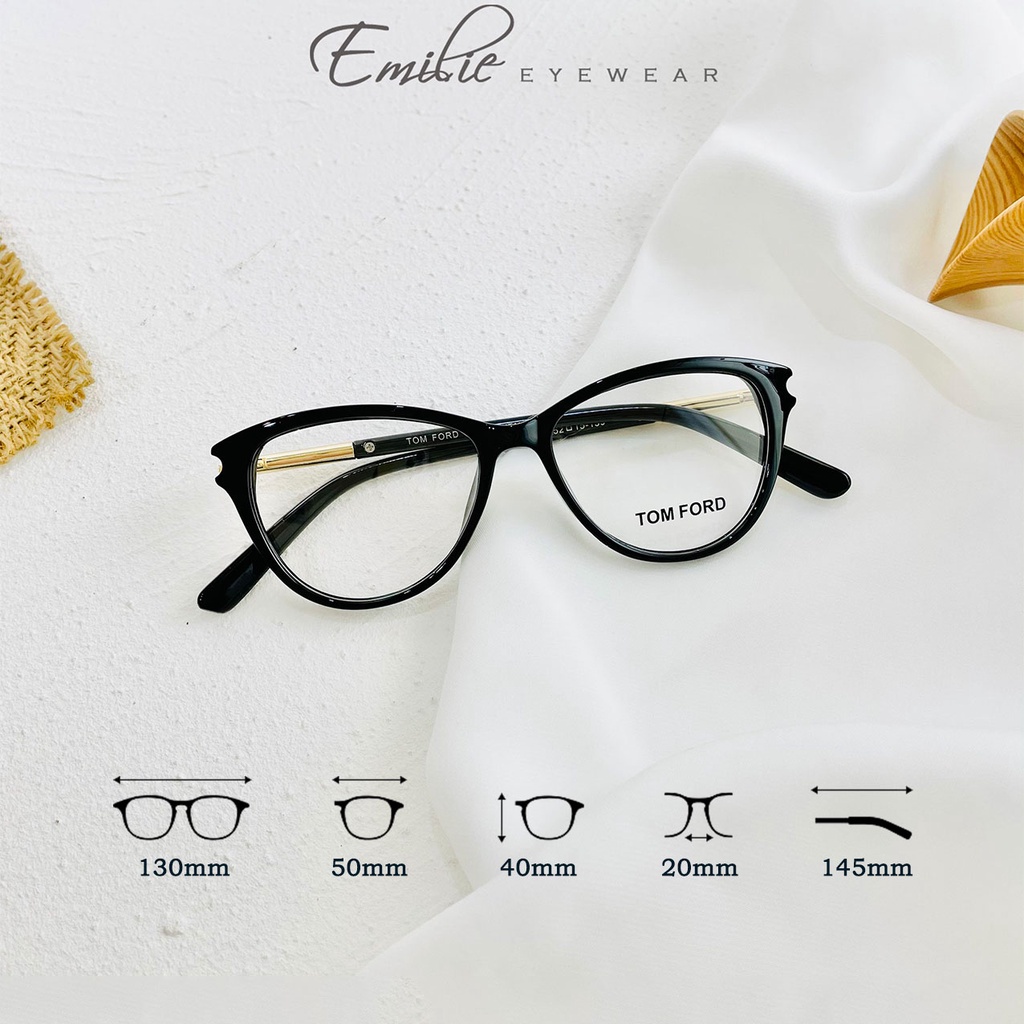 Gọng kính mắt mèo nhiều kiểu dáng hottrend Emilie eyewear 2021 phụ kiện thời trang