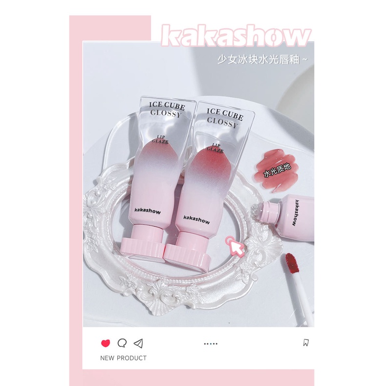 Son Bóng Kakashow Ice Cube Velvet Dưỡng Ẩm Lâu Trôi