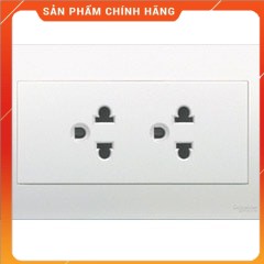 Ổ cắm đôi 3 chấu mặt dài Vivace - Schneider
