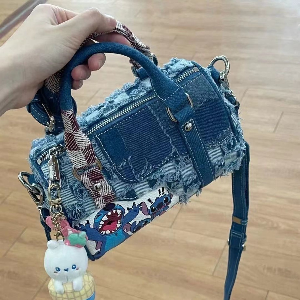 Túi Tote Denim Thêu Họa Tiết