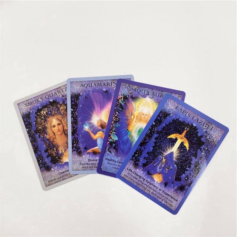 Bộ bài tarot Crystal Angel Oracle 44 lá  bìa