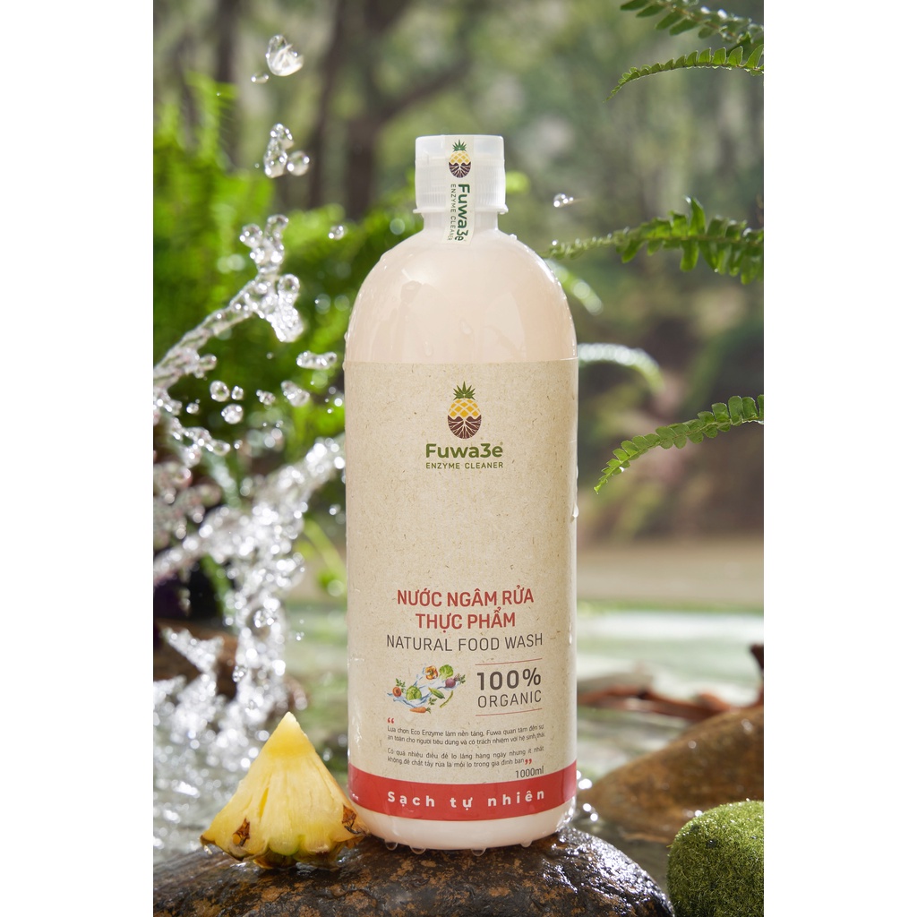 Fuwa3e - Nước ngâm rửa thực phẩm hữu cơ lên men Enzyme sinh học