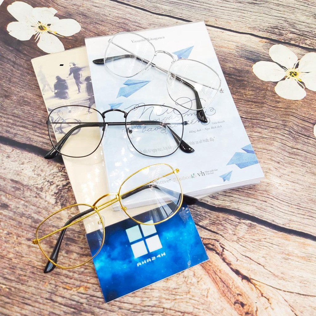 Gọng kính giả cận ngố siêu kute💖FREESHIP💖mắt kính nam nữ nobita cao cấp AH127