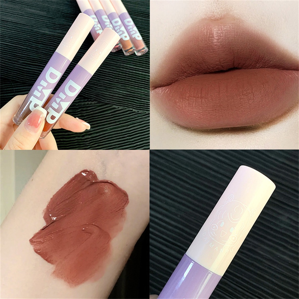 Chứng Khoán sẵn sàng DAIMANPU Lipstick Lip Cream lâu dài không thấm nước Lip Tint Liptint Matte Lip Đất Sét đám mây sương mù Son môi men nhung matte COD