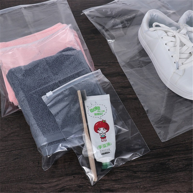 Túi ziplock có khóa kéo,Túi zip trong loại đẹp nhiều size dùng gói hàng đựng quần áo giày dép tiện lợi. Hàng loại 1 * HN