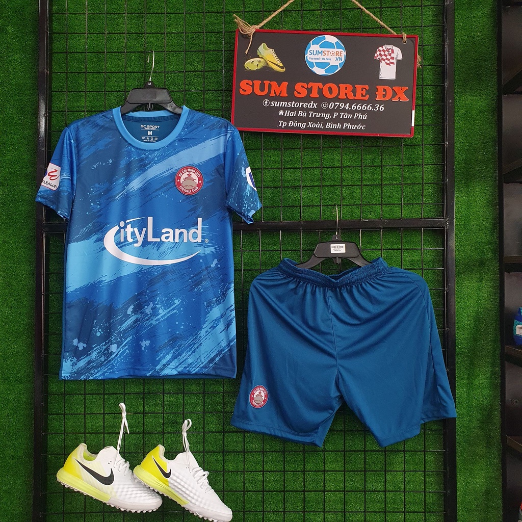 Đồ Đá Banh HCM Xanh 2021_Quần Áo Thể Thao Nam Nữ Mẫu Mới Nhất