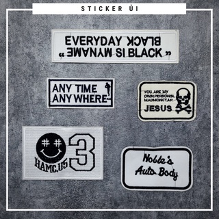 Sticker vải thêu cao cấp - CÓ SẴN KEO ỦI,Patch ủi dùng làm miếng vá Quần Áo,áo phao,BALO,quần jogger, đồ jeans, giày dép
