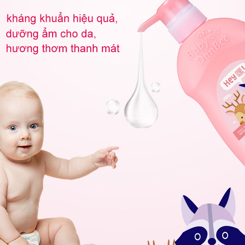 Sữa Tắm Gội Danbee 2in1 Cho Bé 800ml Sữa Tắm Gội Thanh Mát Lưu Hương, Dùng Cho Cả Gia Đình, Dịu Nhẹ Không Kích Ứng