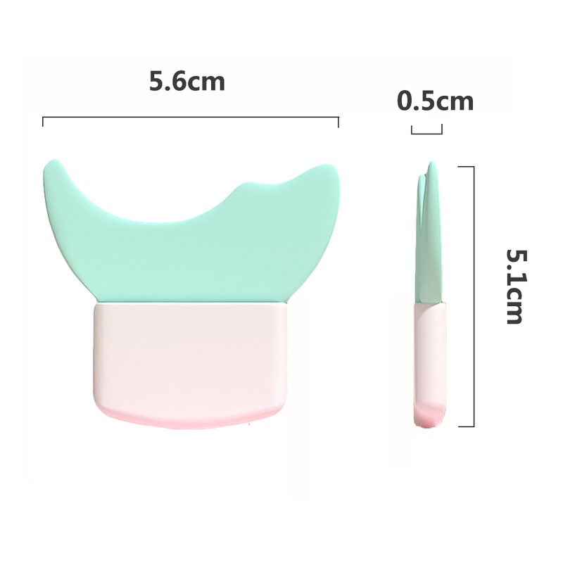 Bộ 1 Dụng Cụ Hỗ Trợ Kẻ Mắt Đa Năng 3 Trong 1 Bằng Silicon Thẻ