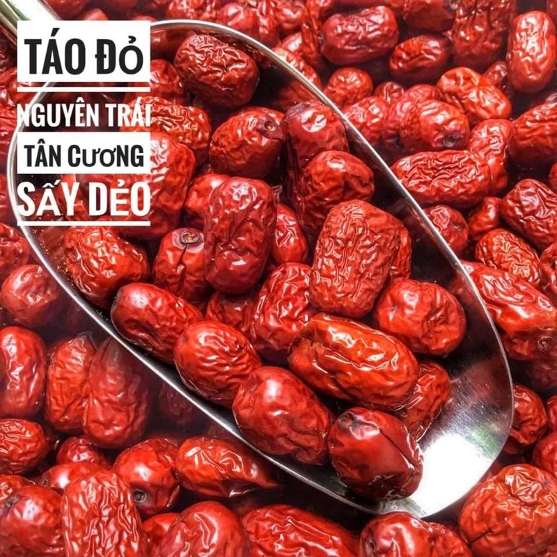 Táo đỏ sấy dẻo nguyên trái Tân Cương Lon 350gr [FREE SHIP] TỪ ĐƠN 50K, [Loại Đặc Biệt] Hàng ngon nhà làm