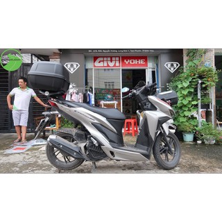 Thùng sau Givi E43 + bộ đế