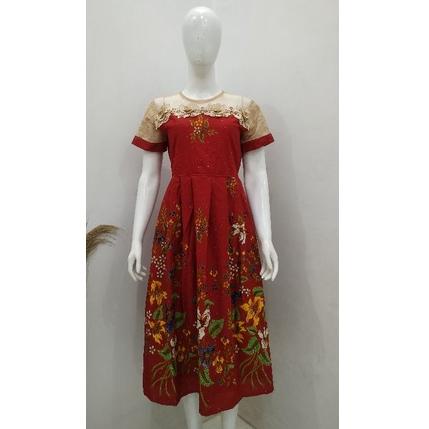 Jovanka Đầm Đồng Phục Dự Tiệc Cao Cấp - Đầm batik Tạm Thời Năm Mới - Đầm batik Phối Lớp Lông - Đầm Dự Tiệc (Áo Khoác Ngoài 3898)