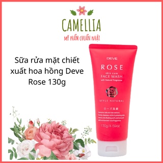 Sữa Rửa Mặt Chống Lão Hóa Làm Trắng Da  Se Khít Lỗ Chân Lông Chiết Xuất Hoa Hồng Deve Rose Skin Care Face Wash 130g
