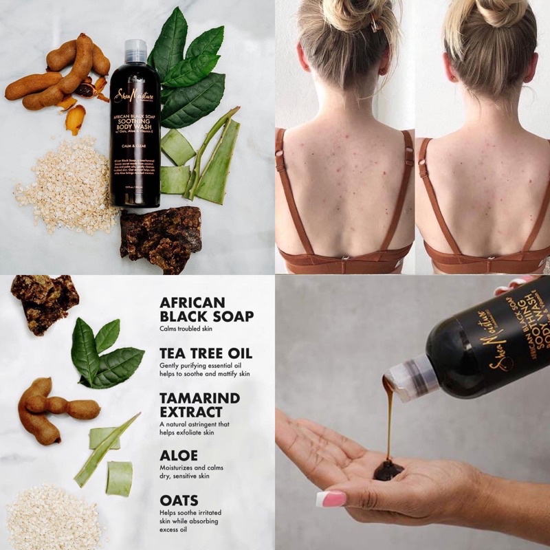 SỮA TẮM SHEA MOISTURE AFRICAN BLACK SOAP